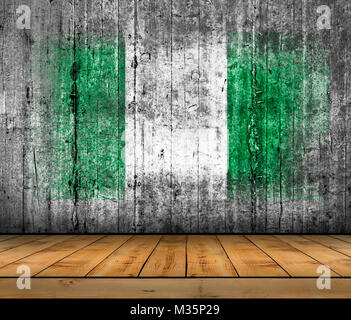 Map of Nigeria on weathered concrete Stock Photo - Alamy