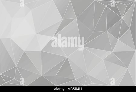 Abstract Gray Vector Background With Triangles Stock Vector