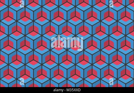seamless pattern with blockchain colorful shapes ornament. vector abstract wallpaper. technology concept decorative backdrop. geometric, fashion fabri Stock Vector