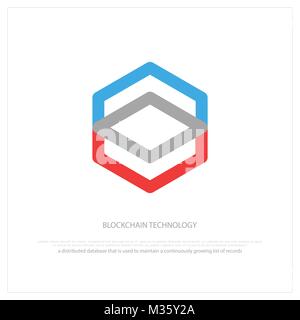 blockchain technology, honeycomb icon. vector smart contract block isolated sign. decentralized transactions logo design. crypto currencies, hexagonal Stock Vector