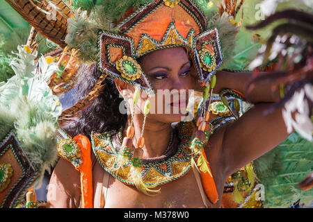 Portrait of brazilian samba dancer and performer, Carmen Miranda taken ...