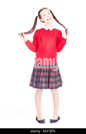 Schoolgirl in uniform Stock Photo