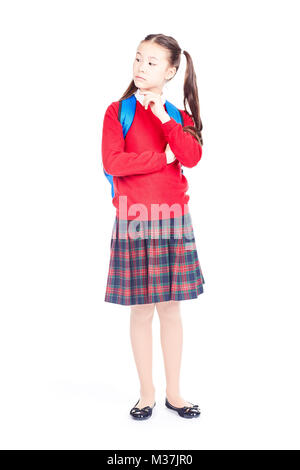 Schoolgirl in uniform Stock Photo - Alamy