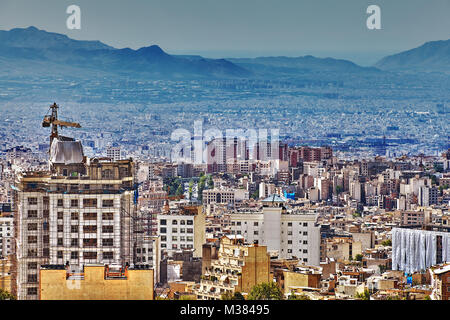 Tehran Top View IRAN, TEHRAN: New apartment buildings on the skyline of Tehran, largest ...