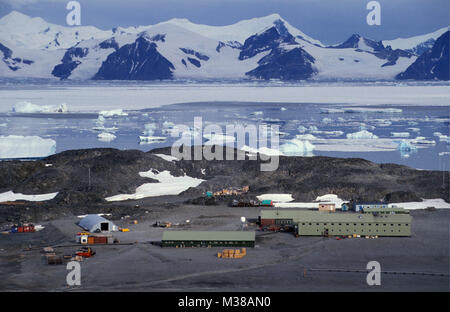 Antarctica. The English Rothera Base Camp. Stock Photo