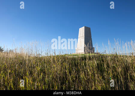 MT00092-00...MONTANA -  Memorial on Last Stand Hill at Little Bighorn Battlefield National Monument section of the Crow Indian Reservation. Stock Photo