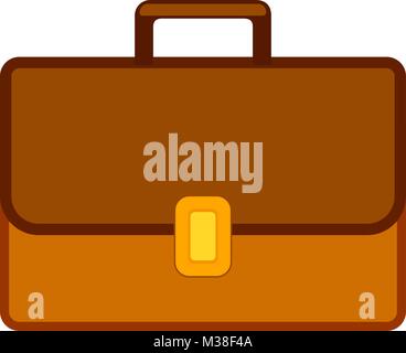 School college university cartoon icon poster leather bag briefcase backpack. Stock Vector