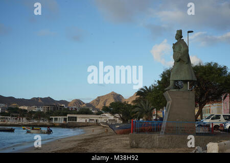 Monumento a Diogo Alfonso, Praia de Bote, Mindelo, Cape Verde Stock Photo