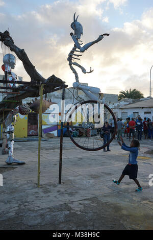 Art GalleryCasa Figueira, Mindelo, Sao Vicente Island, Cape Verde, Africa Stock Photo