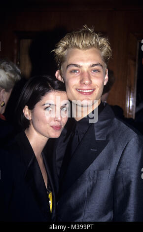 Jude Law and Sadie Frost photographed at the opening night of 'Indiscretions' at the Barrymore Theater, after party at Tavern on the Green, NYC April 27, 1995. Credit: Walter McBride/MediaPunch Stock Photo