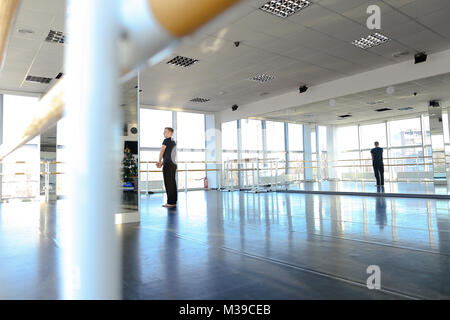 Hip hop dancer making different movements. Stock Photo