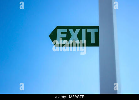 The exit sign Stock Photo