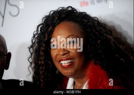 NEW YORK, NY - FEBRUARY 08: Star Jones walks the runway during the American Heart Association's Go Red For Women Red Dress Collection 2018 presented by Macy's class photo at Hammerstein Ballroom on February 8, 2018 in New York City.    People:  Star Jones Stock Photo