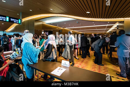 Kuala Lumpur, Malaysia. 10th February, 2018. Busy day with forum and talk at the UN-Habitat World Urban Forum 9 (WUF9) in Kuala Lumpur, Malaysia. © Danny Chan/Alamy Live News. Stock Photo