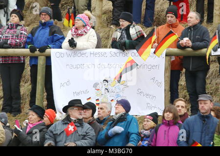 Zuschauer an der Hochfirstschanze von Titisee-Neustadt Stock Photo