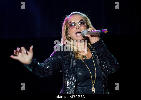 Anastacia die US-amerikanische Sängerin mit der Soulstimme  ( Anastacia Lyn Newkirk ) beim 94,3 rs2 Sommerfestival am 16. August 2014 in der Berliner  Kindl-Bühne Wuhlheide. Stock Photo