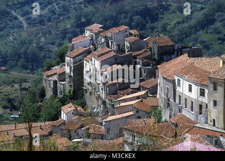 Calabria (Italy), Cedar Coast, the Verbicaro village Stock Photo