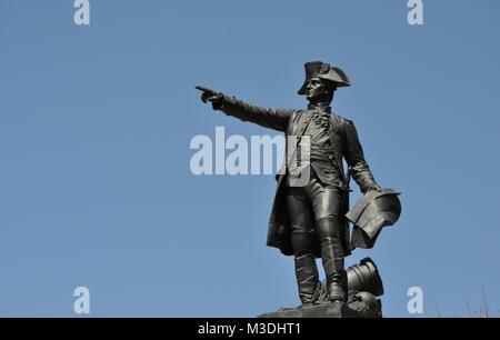 Statue of Major General Rochambeau in Lafayette Park across from the White House Stock Photo