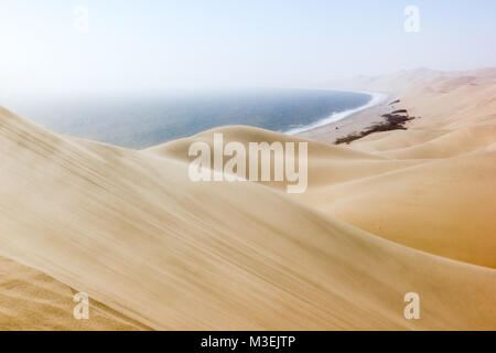 Sandwich Harbour, where the desert meets the ocean, Namibia, Africa