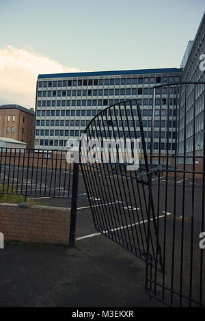 Edinburgh, Scotland / United Kingdom - February 10 2018: A photograph of an abandoned building in central in Edinburgh off Gorgie Road. Stock Photo