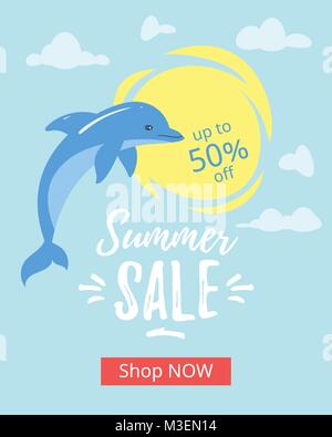 Summer Sale banner  Stock Vector