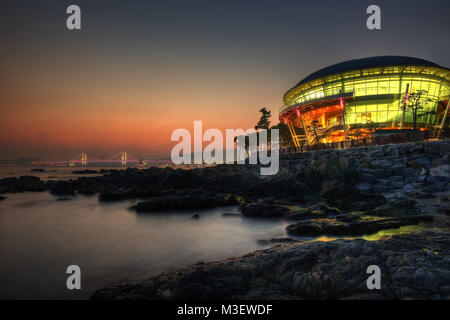 Busan APEC Building and Skline taken in 2015 Stock Photo
