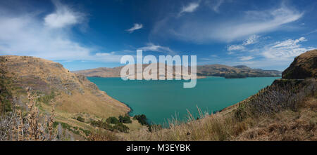 Banks Peninsula Christchurch New Zealand taken in 2015 Stock Photo