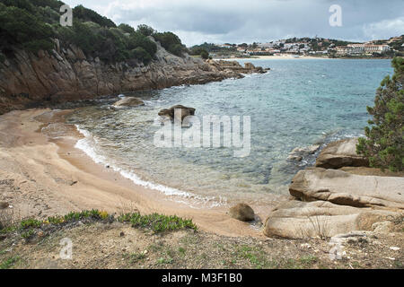 hidden bay near Lido di Orrí, Sardinia Stock Photo