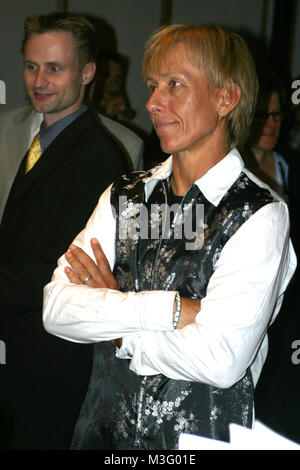 SPARKASSENCUP LEIPZIG 2003 MARTINA NAVRATILOVA Stock Photo