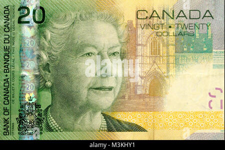 Twenty Dollar Canadian Bank Note Stock Photo - Alamy