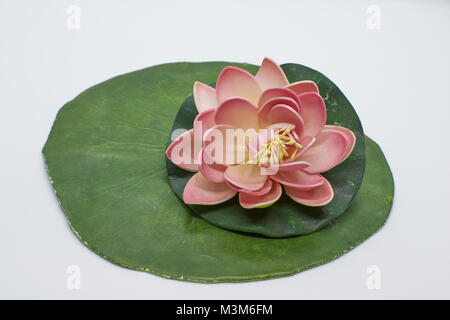 Pink And Yellow Waterlily On A Pond Calm Nature Scene Macro Photography Of The Lotus Flowers In A Botanical Garden In Bangkok Thailand Stock Photo Alamy