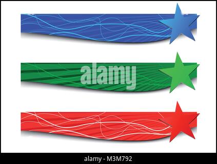 Vector collection of three patterns; clip-art Stock Vector