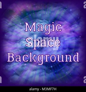 Empty Space Background with Stars Stock Vector