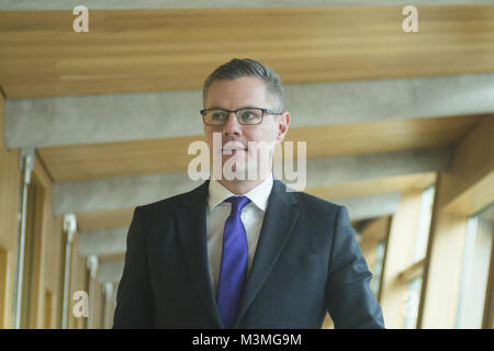 Politicians attends the weekly Scottish First Minister's Questions in Holyrood.  Featuring: Derek Mackay Where: Edinburgh, United Kingdom When: 11 Jan 2018 Credit: Euan Cherry/WENN.com Stock Photo