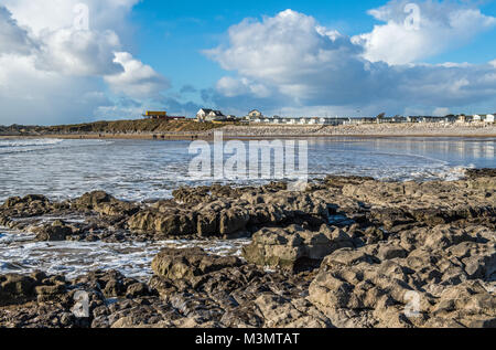 Trecco Bay Porthcawl south Wales on a bright winter day Stock Photo