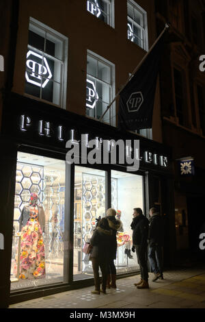 Philipp Plein store on New Bond Street, London, England, UK Stock Photo