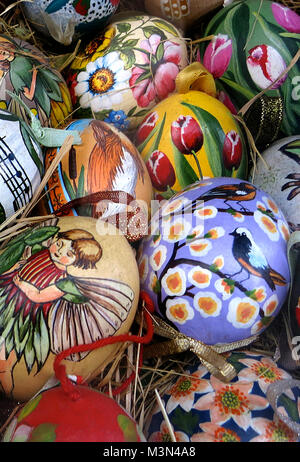 Easter eggs in window of store, Budapest ,Hungary Stock Photo