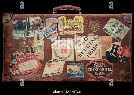 Étiquette De Bagage Vintage - Hotel Touring Milano - Italie - Années 1950
