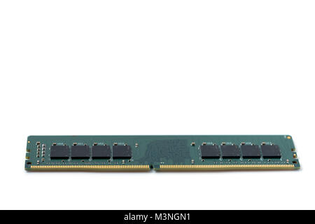 Computer ram on white background Stock Photo