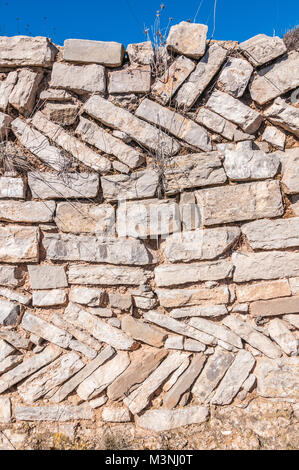 construction example, opus spicatum, type of masonry, roman and medieval times Stock Photo