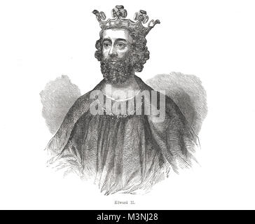 King Edward II of England, 1284-1327, reigned 1307-1327 Stock Photo