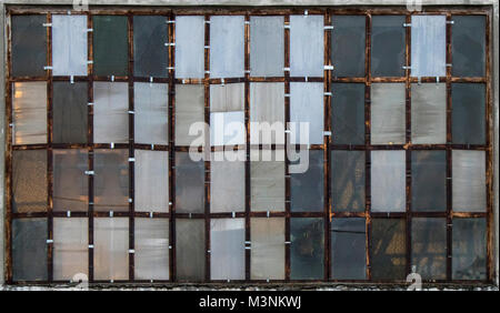 Industrial windows as textures background Stock Photo