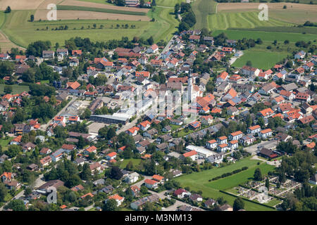 Aerial view of Inning am Ammersee, 82266,  Bavaria, Germany Stock Photo