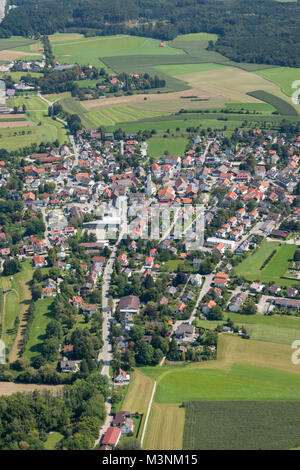 Aerial view of Inning am Ammersee, 82266,  Bavaria, Germany Stock Photo