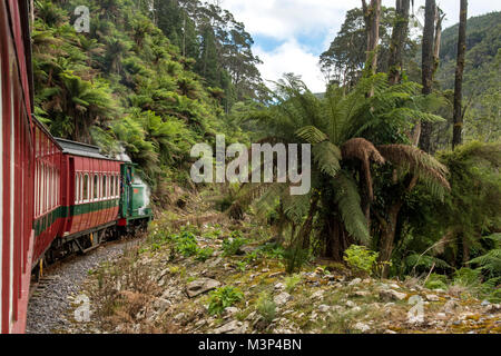 Strahan Train West Coast Wilderness Railway Train at Railway Station, Regatta Point ...