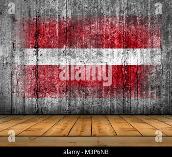 Flag of Latvia painted on the concrete wall Stock Photo - Alamy