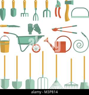 tools for gardening Stock Vector
