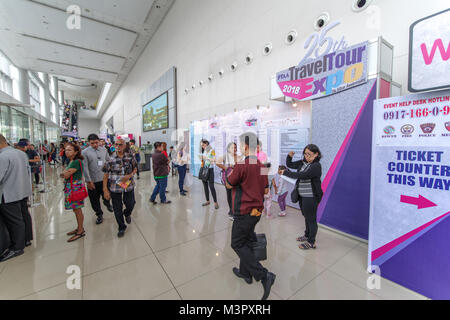 Feb 10,2018 Guest Enter Travel Tour Expo, Manila, Philippines Stock Photo