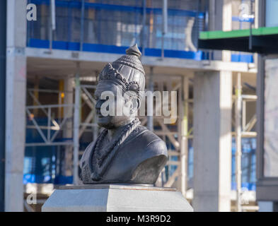 basaveshwara statue on south bank of river thames Stock Photo