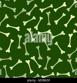 Bones Seamless Pattern Isolated Stock Vector